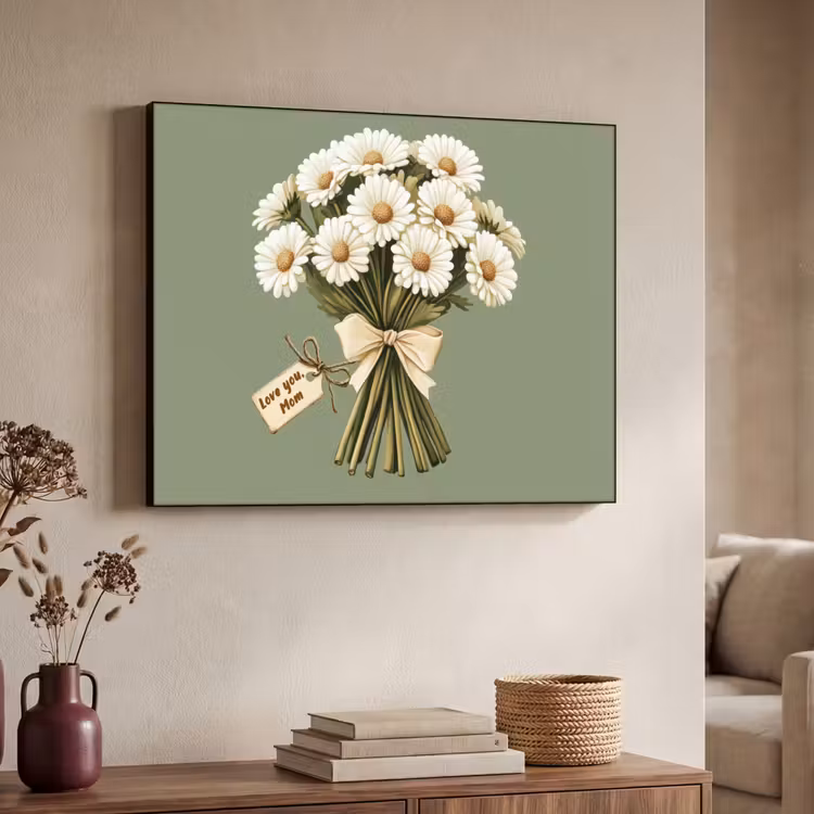 Art Frame - Lint - Boeket - Groen - Quote — 7