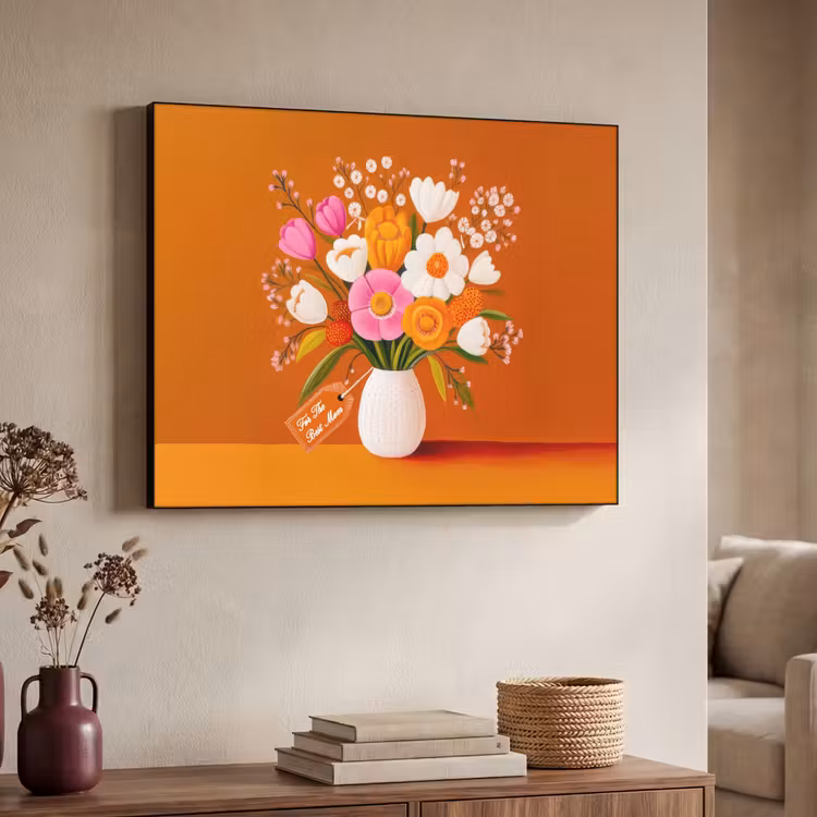 Art Frame - Vaas - Bloemen - Oranje — 7
