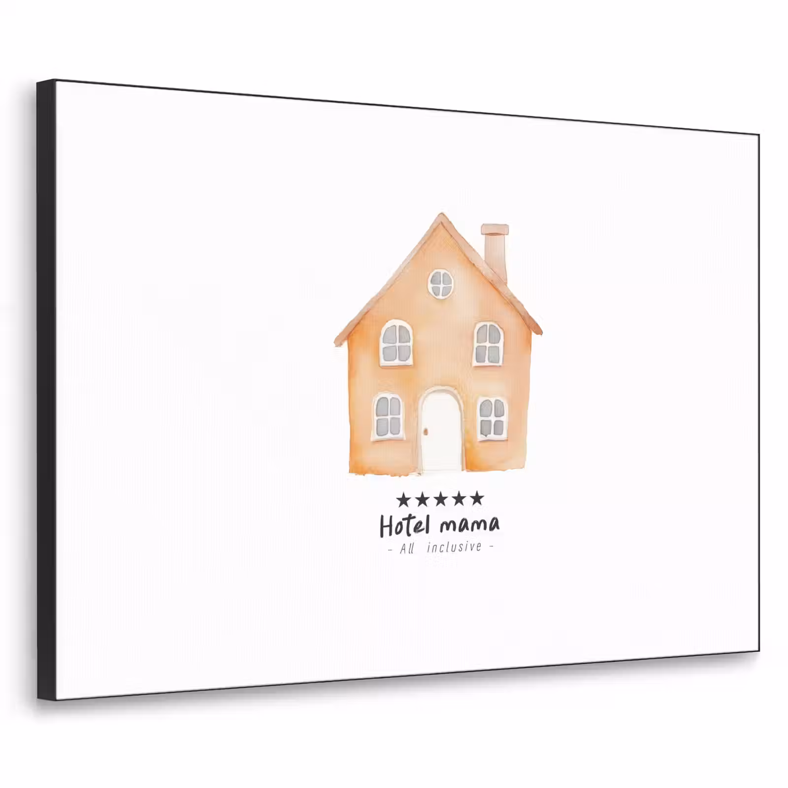 Art Frame - Oranje - Huisje - Quote - Hotel — 1