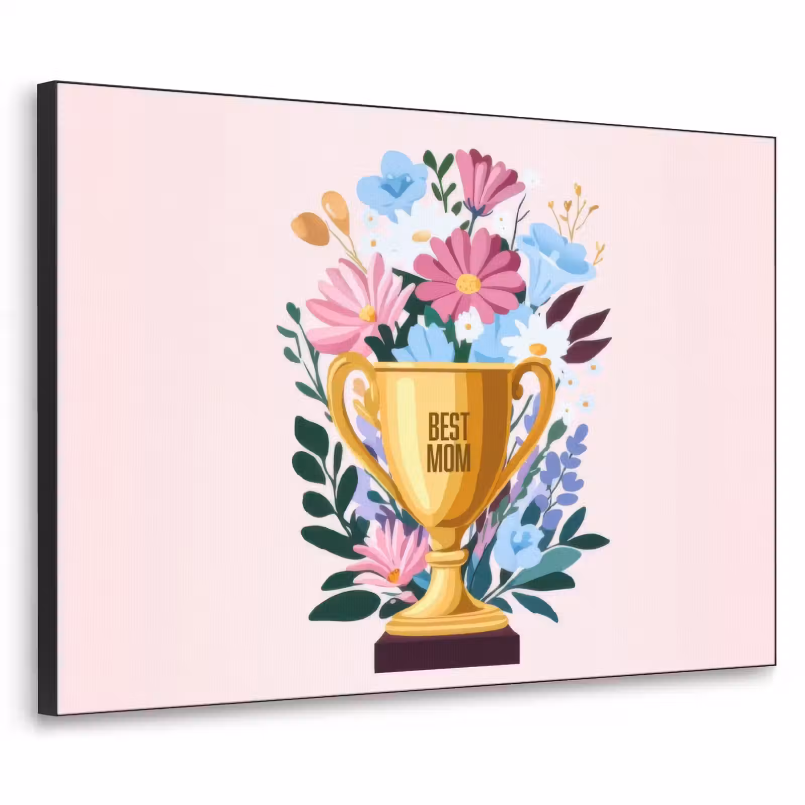 Art Frame - Trofee - Best Mom - Bloemen - Kleurrijk — 1