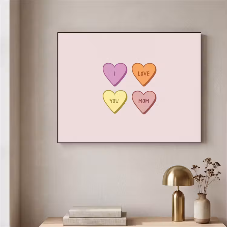 Art Frame - Hartjes - Pastel - Liefde - Moeder — 5