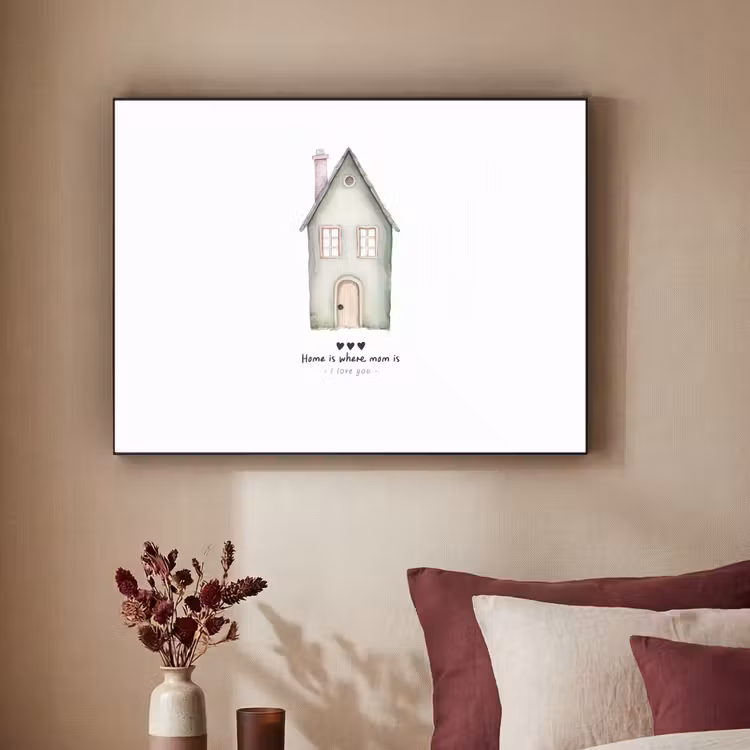 Art Frame - Huisje - Groen - Tekst - Liefdevol — 3