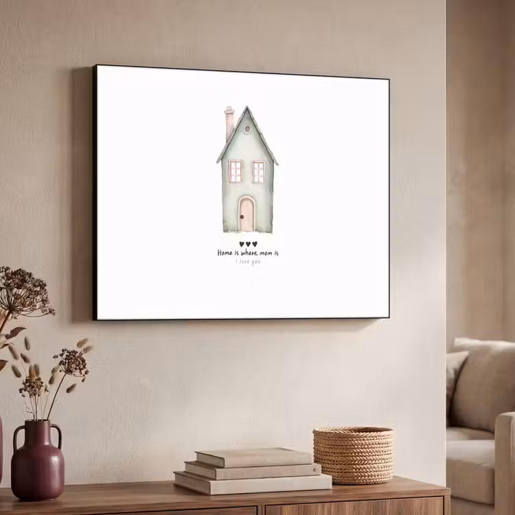 Art Frame - Huisje - Groen - Tekst - Liefdevol — 7