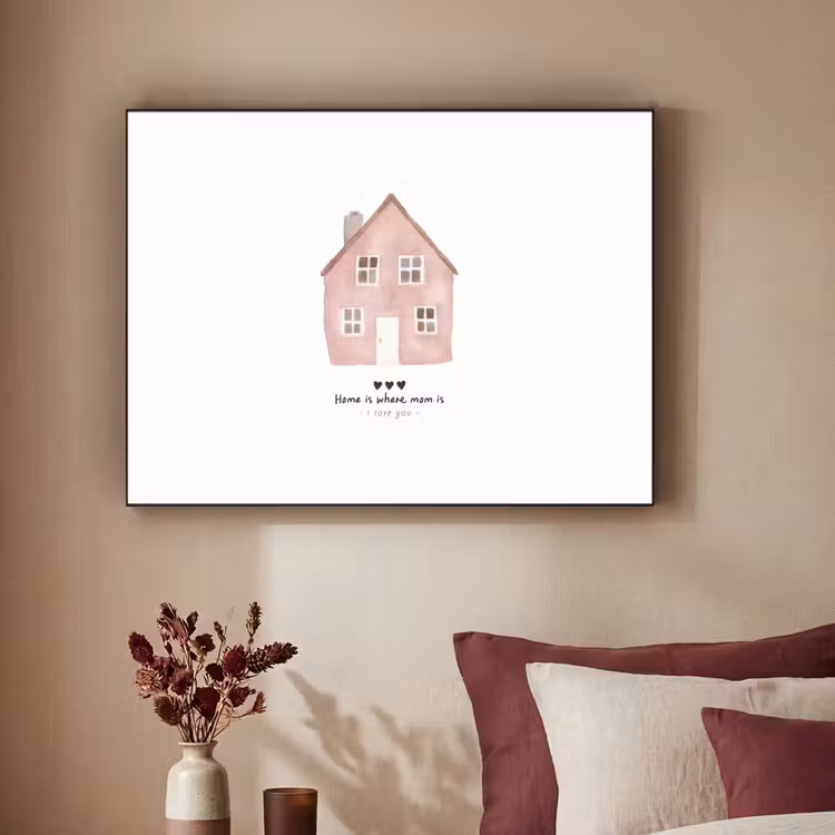 Art Frame - Huisje - Roze - Quote - Moeder — 3