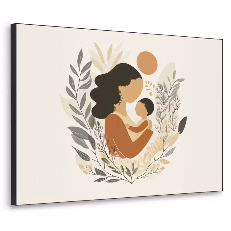 Art Frame - Illustratie - Moeder - Kind - Liefdevol — 1