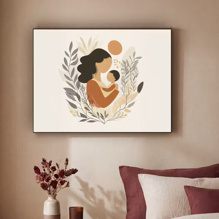 Art Frame - Illustratie - Moeder - Kind - Liefdevol — 3