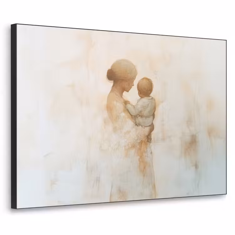 Art Frame - Kind - Moeder - Waterverfschilderij — 1