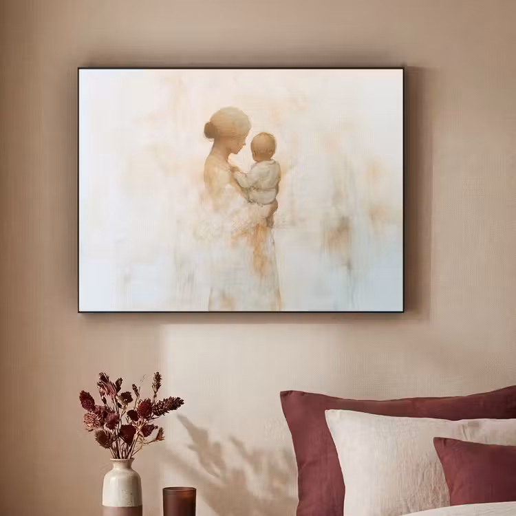 Art Frame - Kind - Moeder - Waterverfschilderij — 3