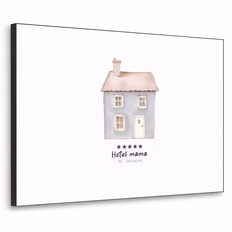 Art Frame - Lichtblauw - Huisje - Mama - Tekst — 1