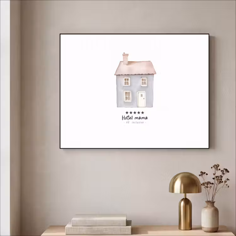 Art Frame - Lichtblauw - Huisje - Mama - Tekst — 5