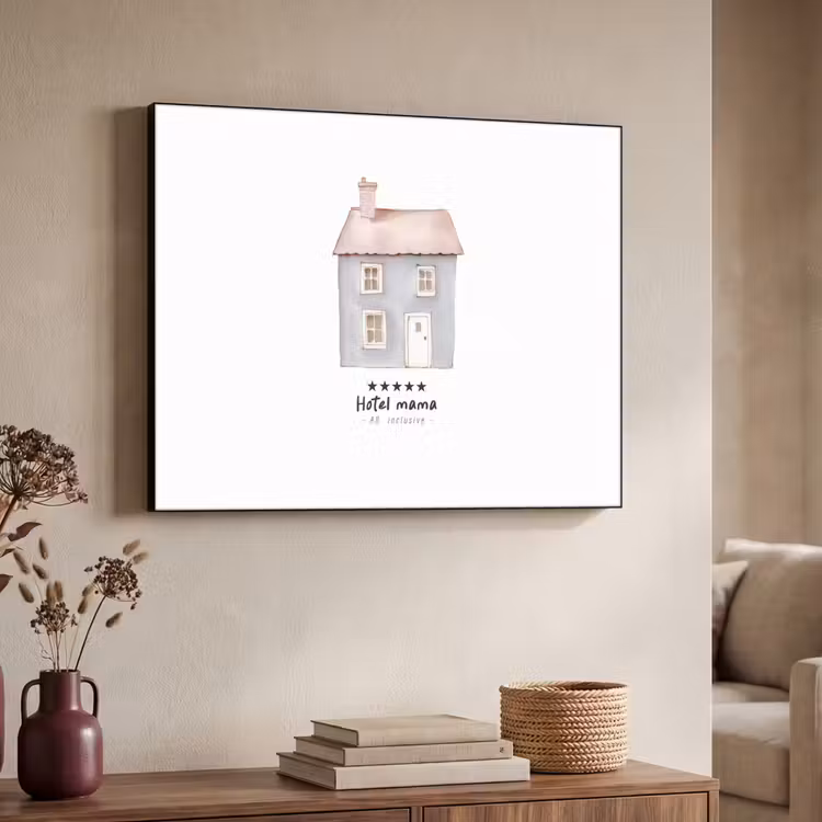 Art Frame - Lichtblauw - Huisje - Mama - Tekst — 7