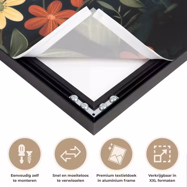 Art Frame - Moeder - Kind - Kleurrijk - Bloemen — 4