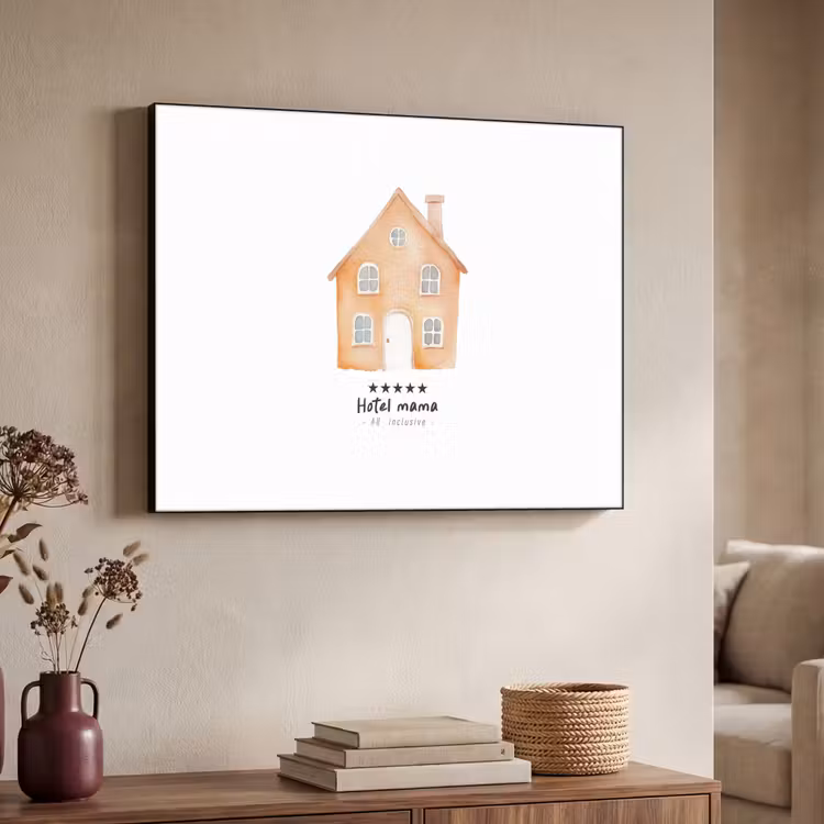 Art Frame - Oranje - Huisje - Quote - Hotel — 7