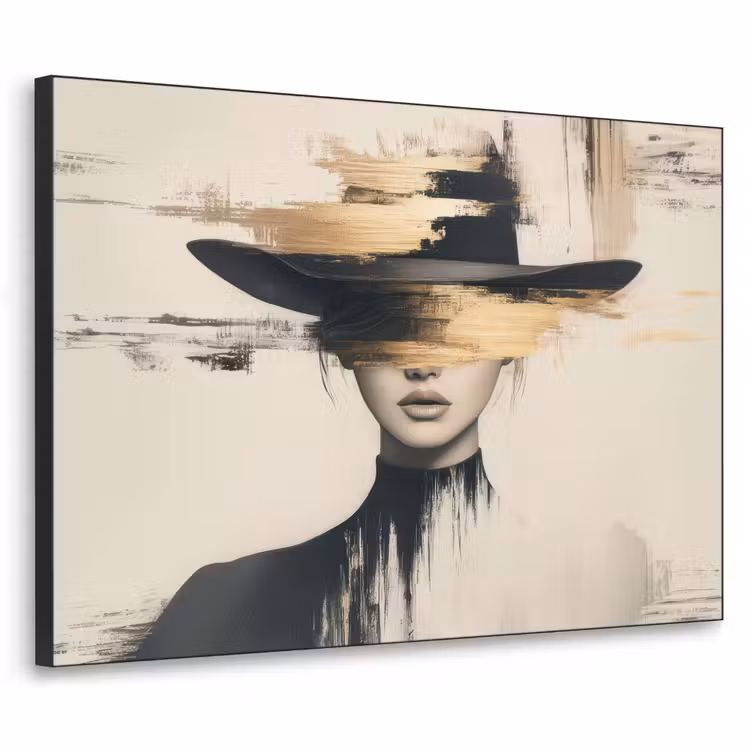 Art Frame - Vrouw - Hoed - Verf — 1