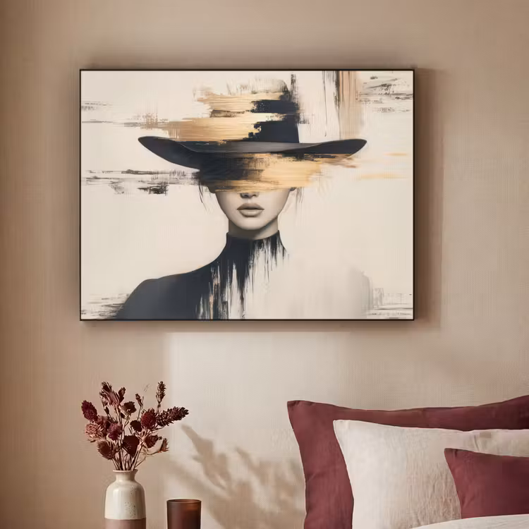 Art Frame - Vrouw - Hoed - Verf — 3