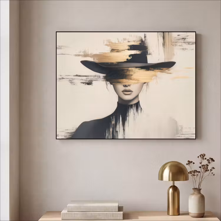 Art Frame - Vrouw - Hoed - Verf — 5