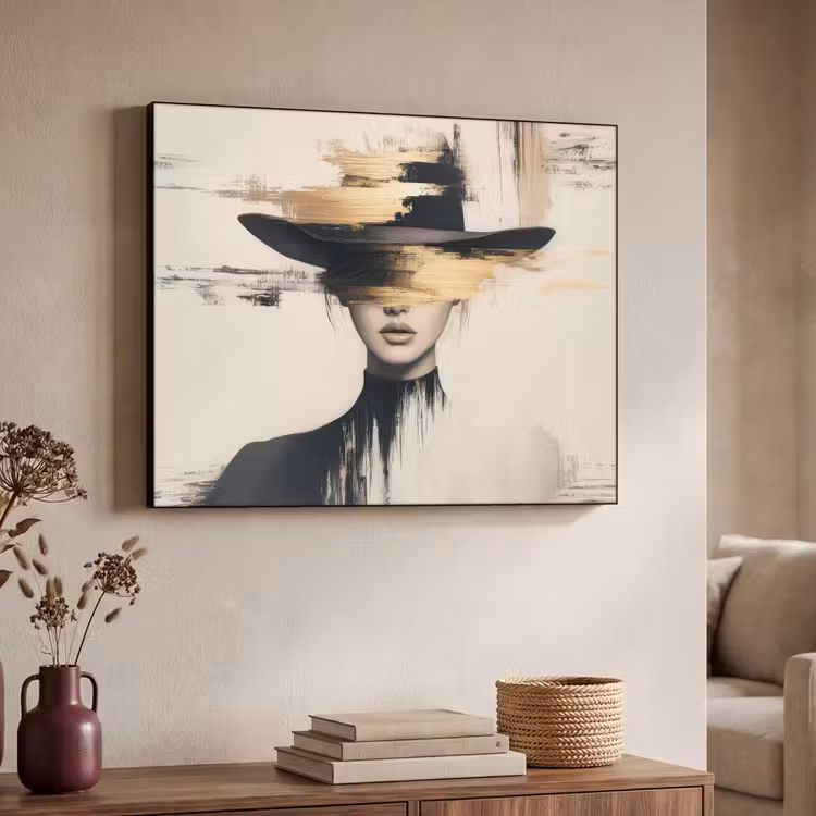 Art Frame - Vrouw - Hoed - Verf — 7