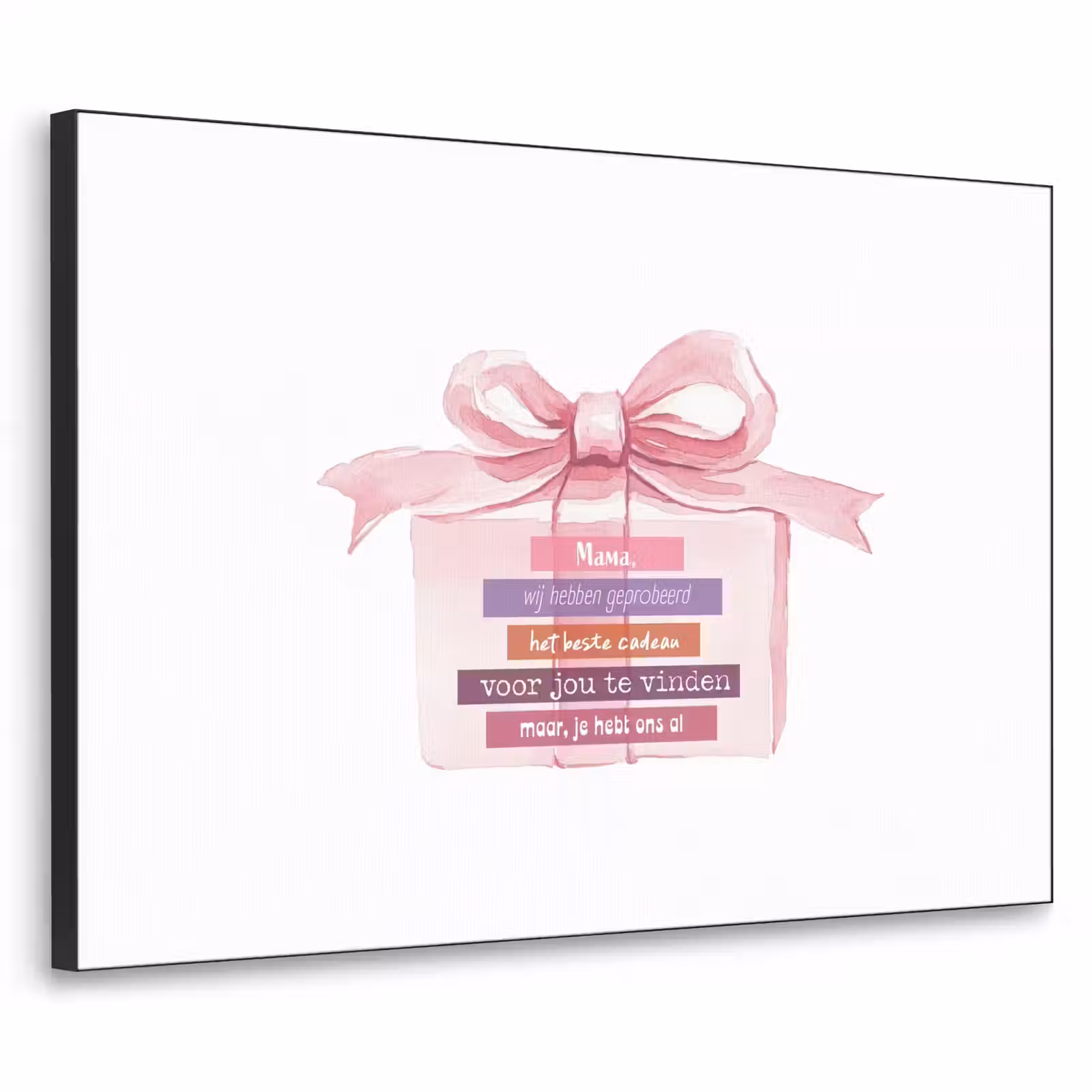 Art Frame - Cadeau - Strik - Tekst - Roze — 1