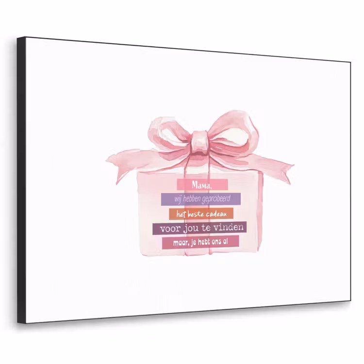Art Frame - Cadeau - Strik - Tekst - Roze — 1