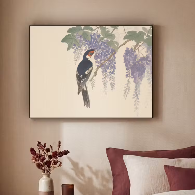 Art Frame - Specht - Bloemen - Paars — 3