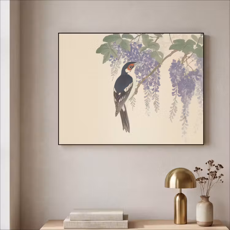 Art Frame - Specht - Bloemen - Paars — 5