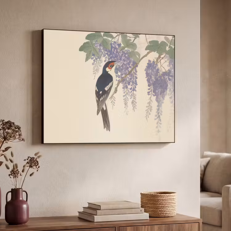 Art Frame - Specht - Bloemen - Paars — 7