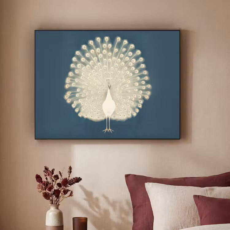 Art Frame - Vogel - Blauw - Vintage — 3