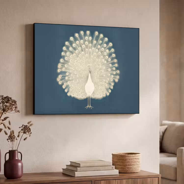 Art Frame - Vogel - Blauw - Vintage — 7