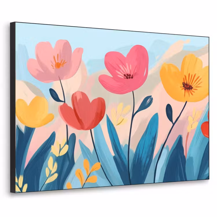 Art Frame - Illustratie - Bloemen - Kleurrijk — 1