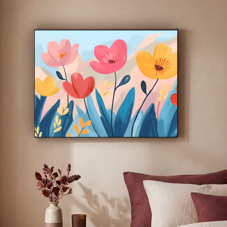 Art Frame - Illustratie - Bloemen - Kleurrijk — 3