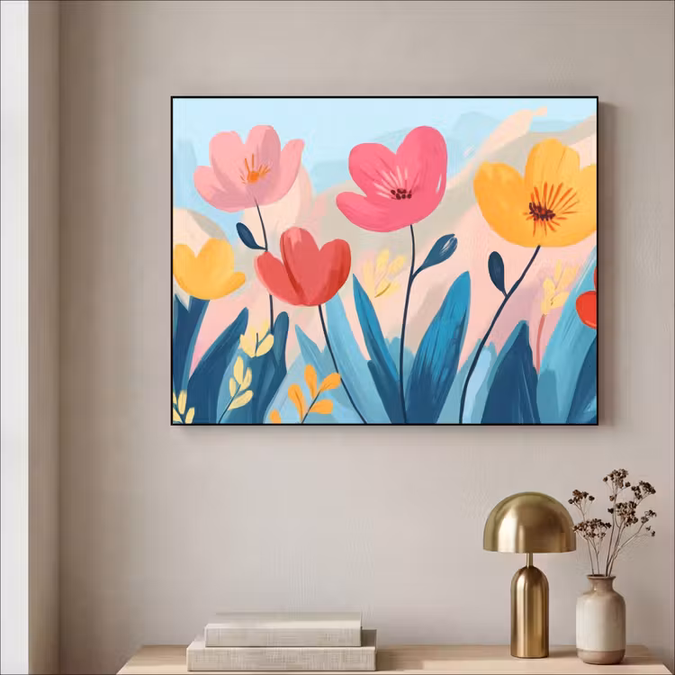 Art Frame - Illustratie - Bloemen - Kleurrijk — 5