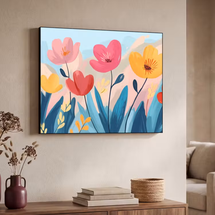 Art Frame - Illustratie - Bloemen - Kleurrijk — 7