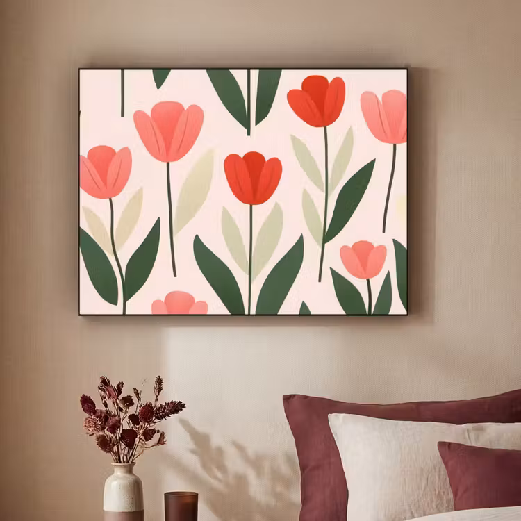 Art Frame - Tulpen - Modern - Roze — 3