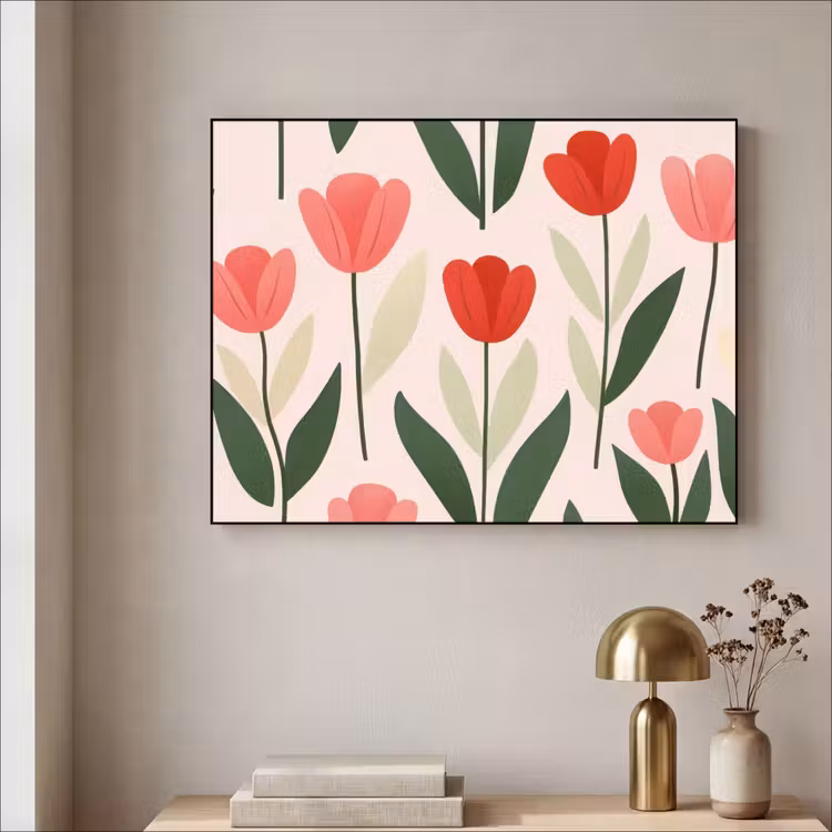 Art Frame - Tulpen - Modern - Roze — 5