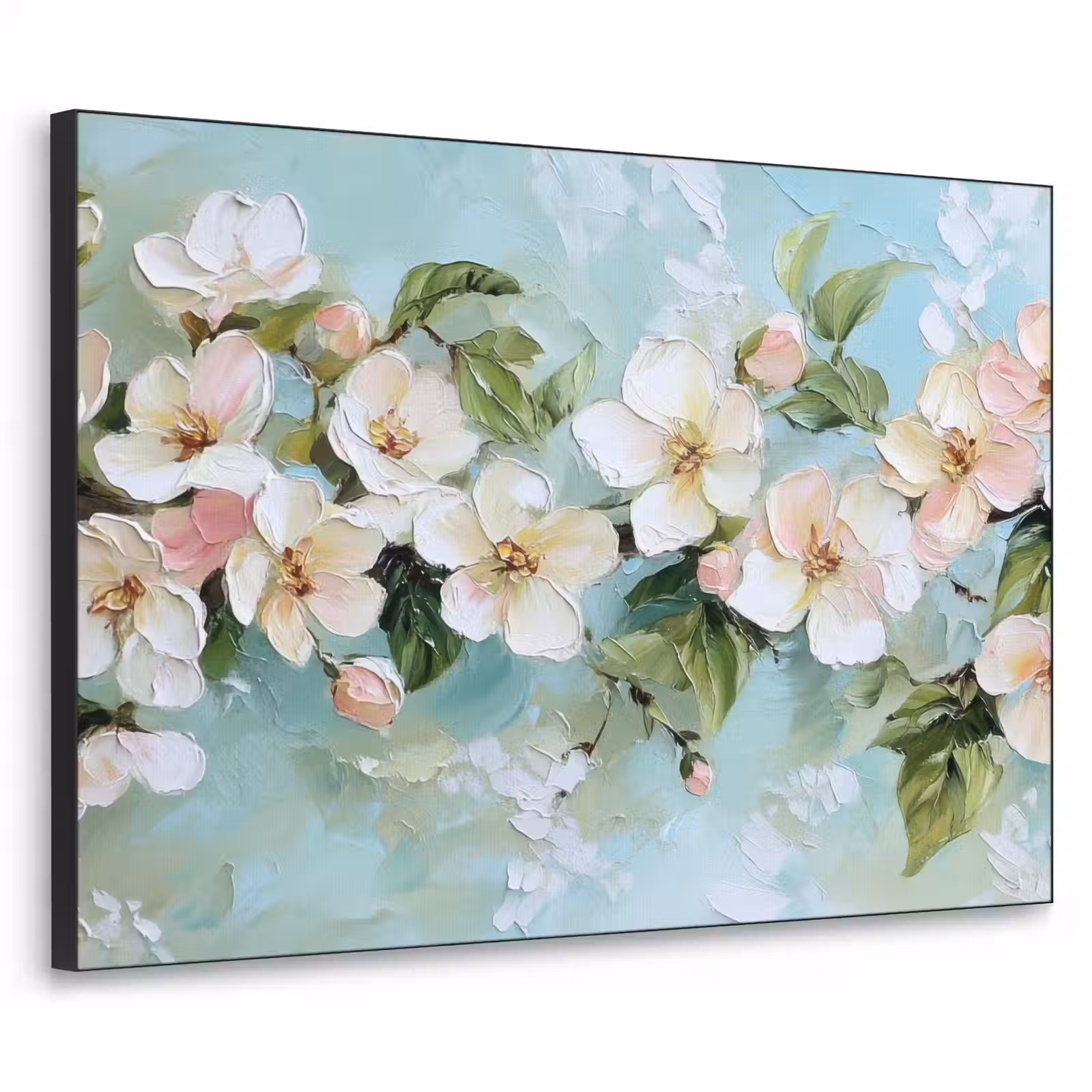 Art Frame - Bloesem - Bladeren - Lichtblauw — 1