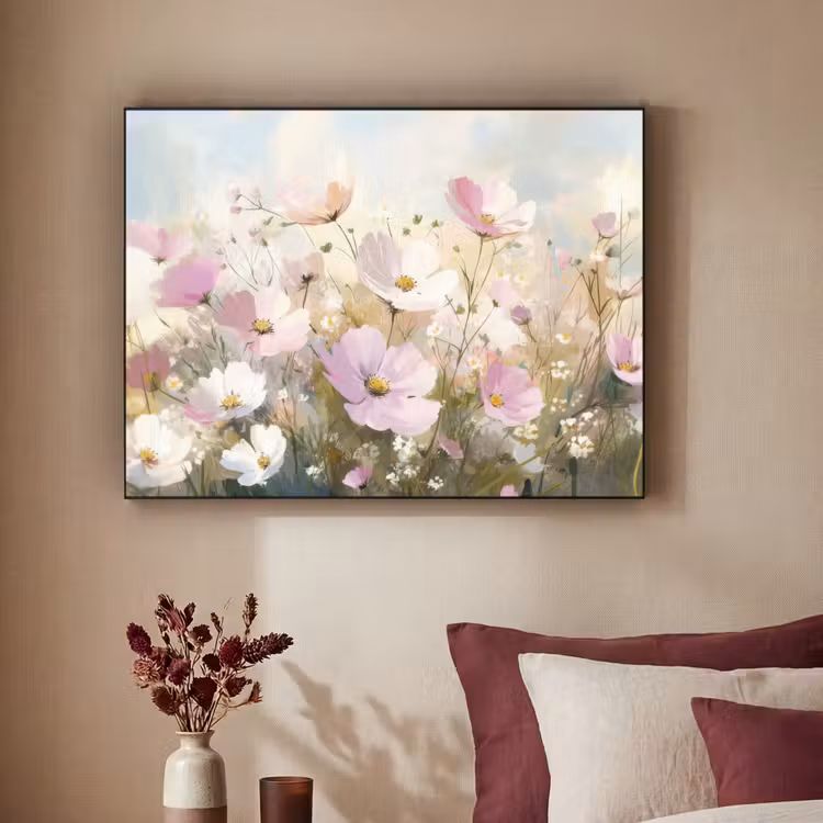 Art Frame - Bloemenveld - Lichte tinten - Geschilderd — 3
