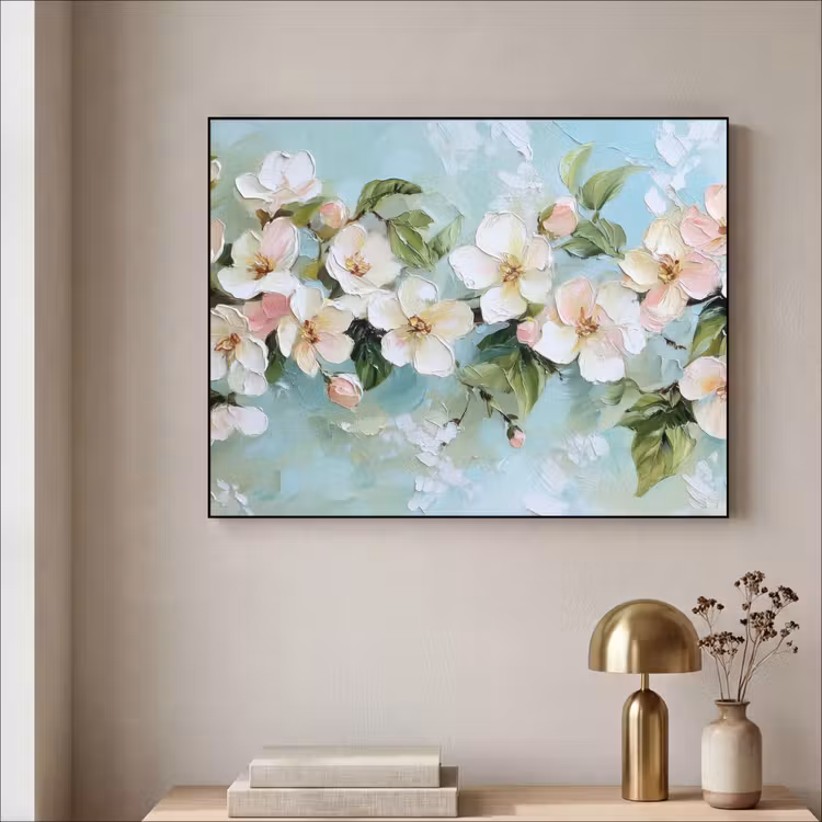 Art Frame - Bloesem - Bladeren - Lichtblauw — 5