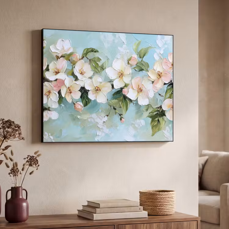 Art Frame - Bloesem - Bladeren - Lichtblauw — 7