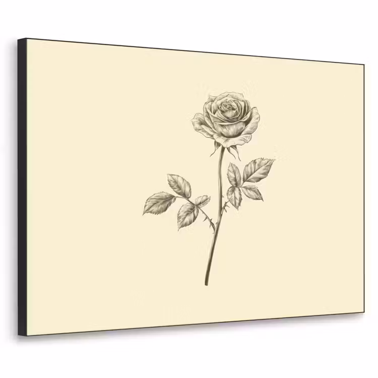Art Frame - Illustratie - Zwart - Roos — 1