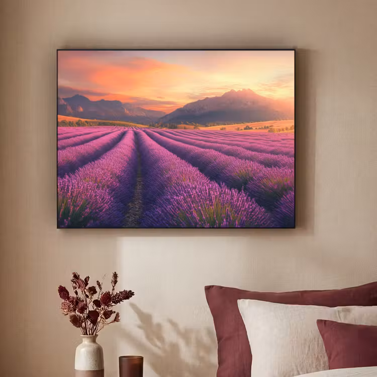 Art Frame - Lavendelveld - Zonsondergang - Paars — 3