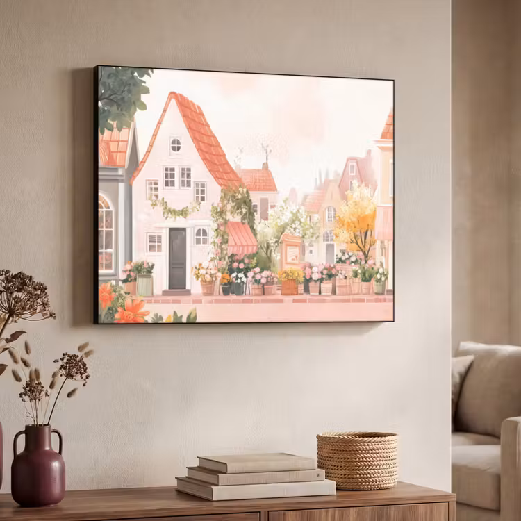 Art Frame - Bloemen - Huizen - Dorp — 7