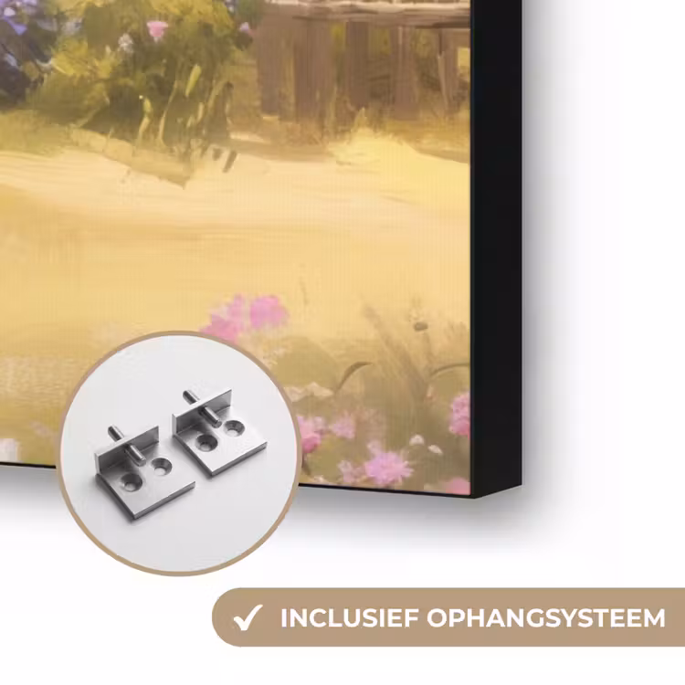 Art Frame - Huisje - Hout - Bloemen — 6