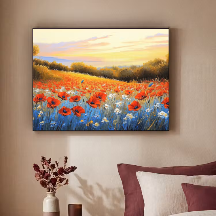 Art Frame - Klaproos - Bloemenveld - Kleurrijk — 3