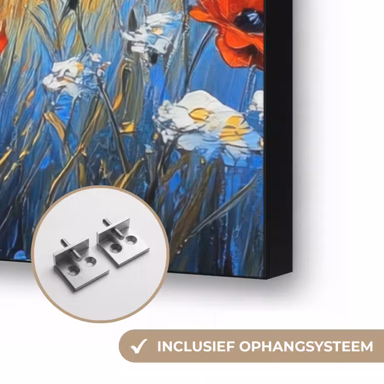 Art Frame - Klaproos - Bloemenveld - Kleurrijk — 6