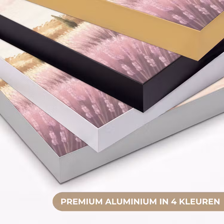 Art Frame - Lavendelveld - Huis - Paars — 2