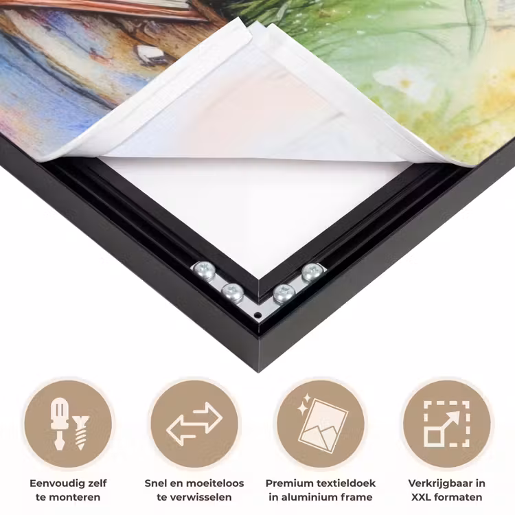 Art Frame - Vaas - Delftsblauw - Madeliefjes — 4