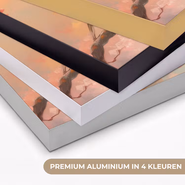 Art Frame - Roodborstjes - Sierlijk - Bloesemtak — 2