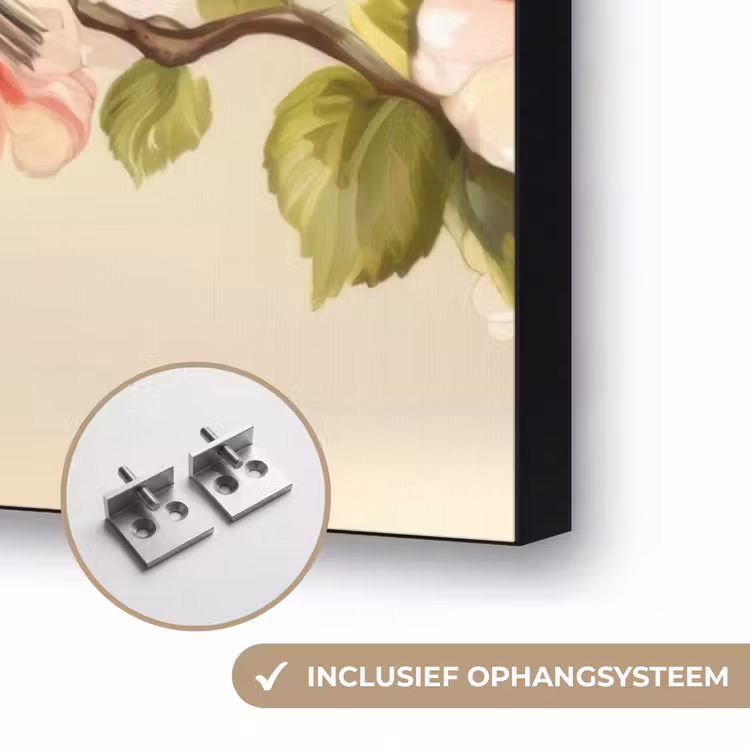 Art Frame - Takken - Bloemen - Vogeltjes - Roze — 6