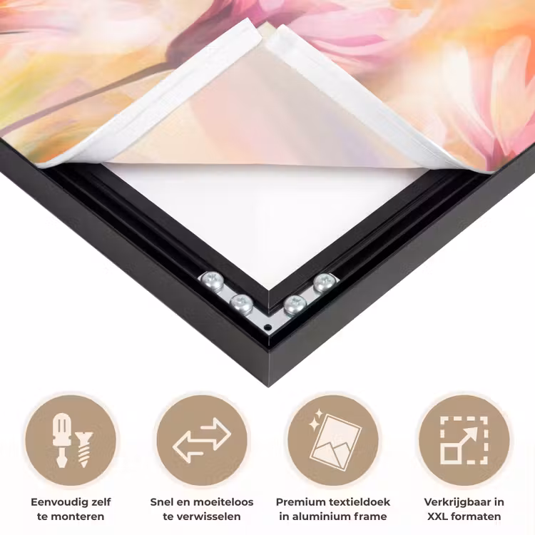Art Frame - Vlinders - Oranje - Bloemen — 4