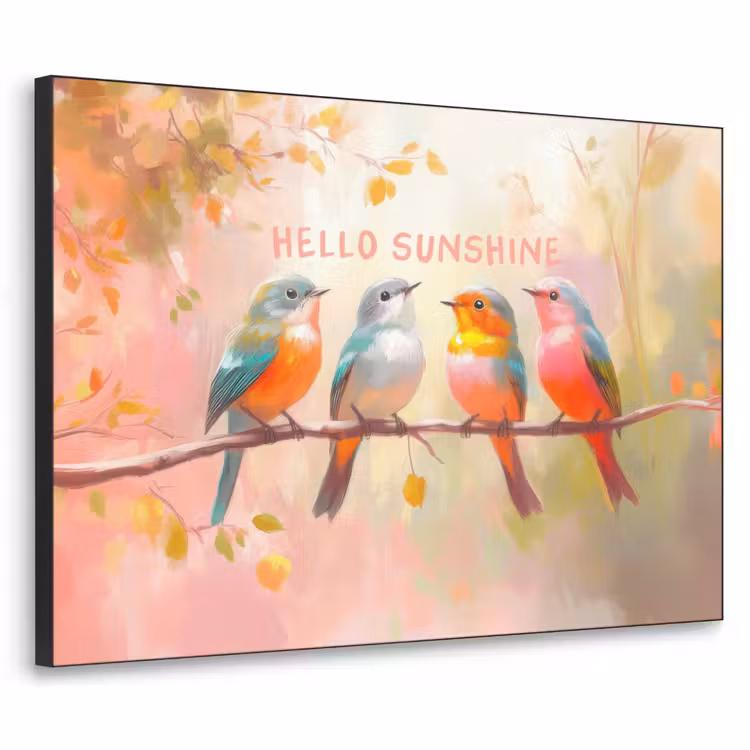 Art Frame - Vogels - Tak - Quote - Roze — 1